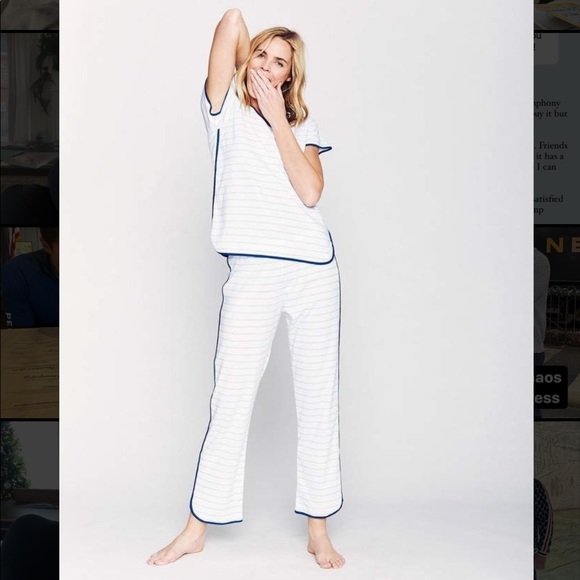 LAKE Other - LAKE Pajamas Short-Long Crop Set Size M